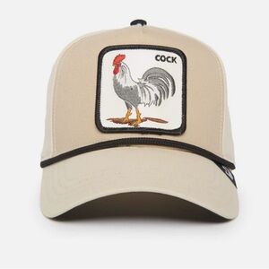 Goorin Bros Tan Rooster Patch Hat